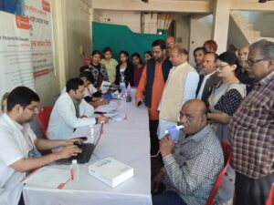 निशुल्क स्वास्थ्य शिविर का आयोजन&nbsp; 192 लोग हुए लाभान्वित