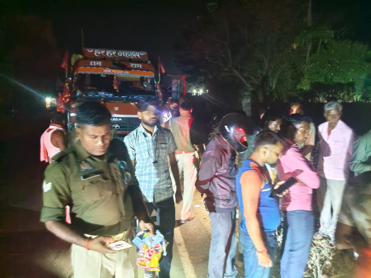 ट्रक और बाइक में आमने-सामने भिड़ंत, बाइक सवार की मौत