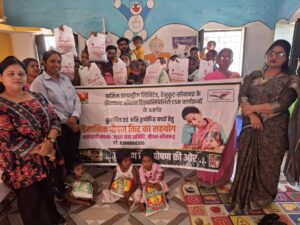 उड़ान सेवा ट्रस्ट ने कुपोषण मुक्ति अभियान का किया आयोजन किए किट वितरण