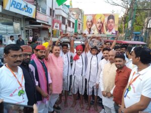 शहीद ए आजम भगत सिंह को 551 दीपों से दी गई श्रद्धांजलि