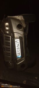 डाला वैष्णो मन्दिर जा रहे बोलेरो पलटी, दर्जनो सवार हुए घायल