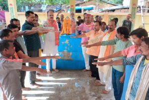 बाबा साहब के आदर्शों पर चलने का संकल्प, जयंती की पूर्व संध्या पर&nbsp; श्रमदान
