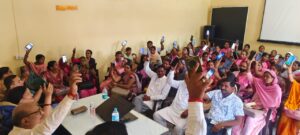 डिजिटल स्व गणना का ब्लाक प्रमुख ने स्वयं फार्म भर कर किया शुभारम्भ