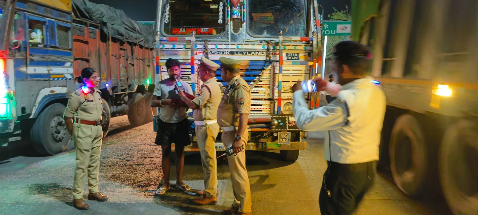 यातायात पुलिस का सख्त अभियान, एक दिन में कटे 416 चालान