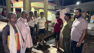 शिवद्वार मंदिर में नाली जाम से श्रद्धालु परेशान, लोगो किया निरीक्षण