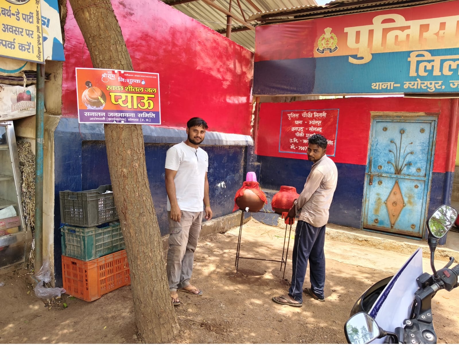भीषण गर्मी में सनातन जनभावना समिति ने शुरू की नि:शुल्क शीतल जल सेवा