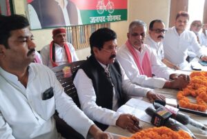 सपा ने जिले में अवैध खन को बताया भाजपा राज की देन, आदिवासियों की सुरक्षा की मांग