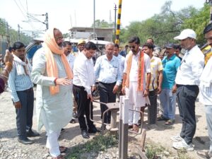 आरओबी निर्माण के बीच जनता की सुविधा जरूरी, सदर विधायक भूपेश चौबे