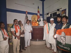 कांग्रेस अध्यक्ष खड़गे के अपमान के विरोध में सोनभद्र में सत्याग्रह मार्च
