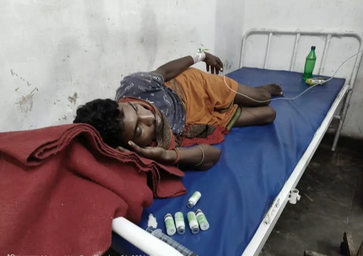 रसेल वाइपर के डंसने से किसान की हालत गंभीर, सीएचसी में भर्ती