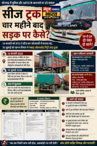 पुलिस अभिरक्षा मे सीज ट्रक सड़क पर कैसे भर रही है फर्राटा ?