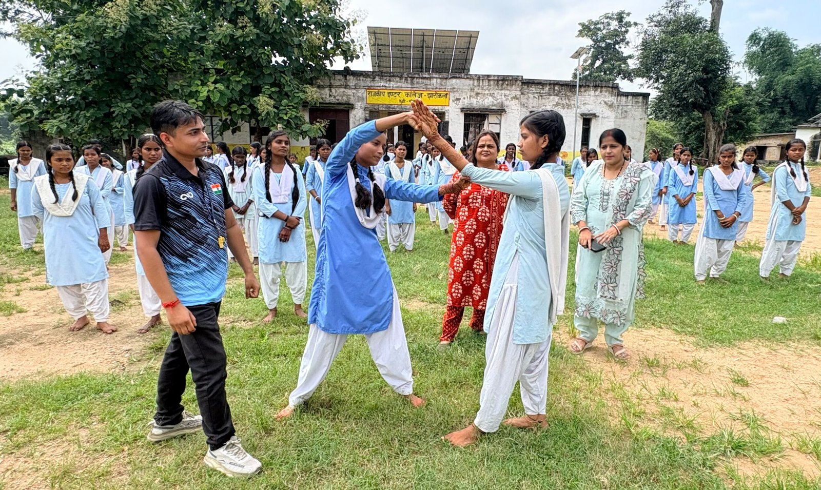 जीआईसी झारोकला में रानी लक्ष्मीबाई आत्मरक्षा प्रशिक्षण शिविर शुरू